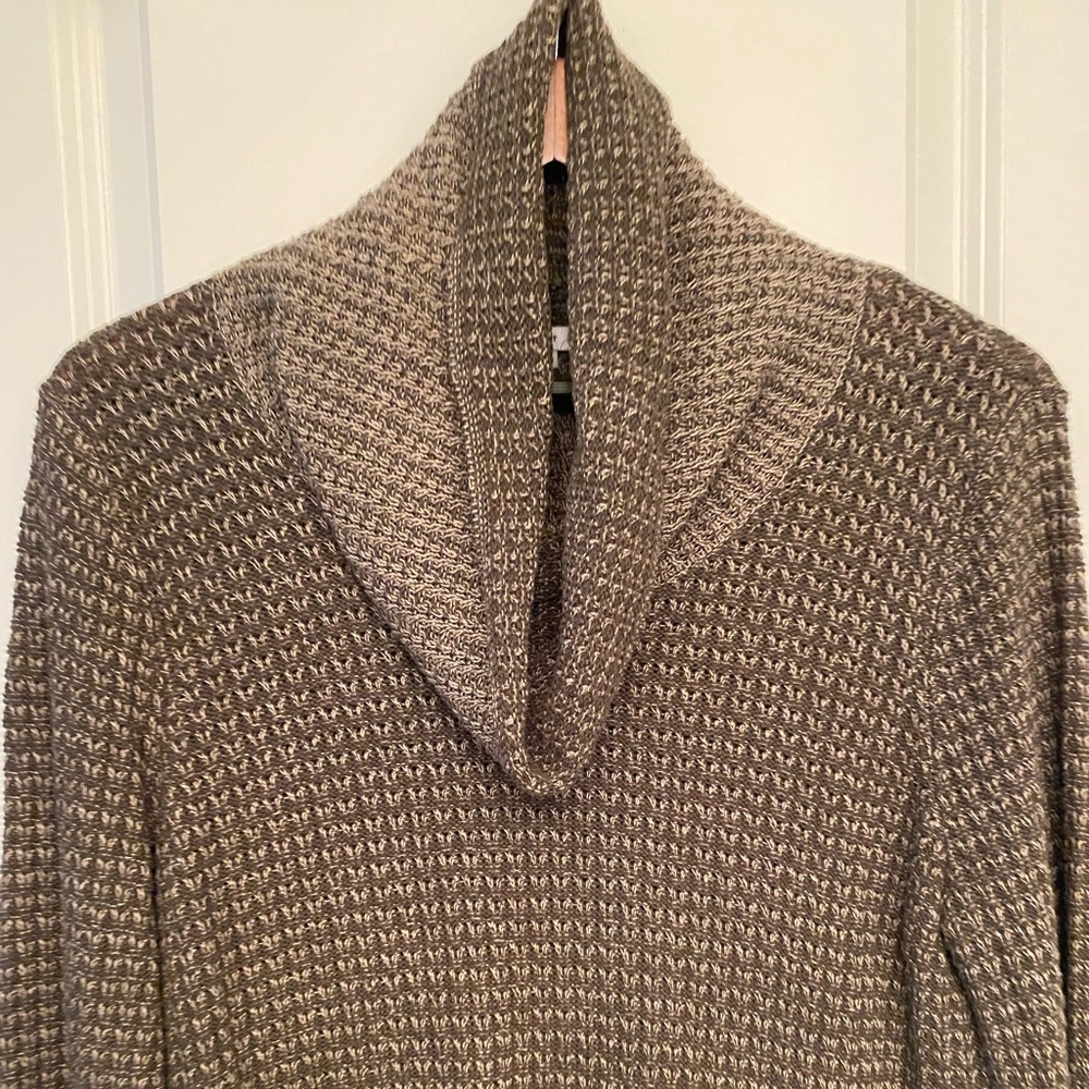 Olive green cowl neck sweater